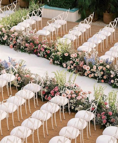 outdoor wedding aisle decoration ideas